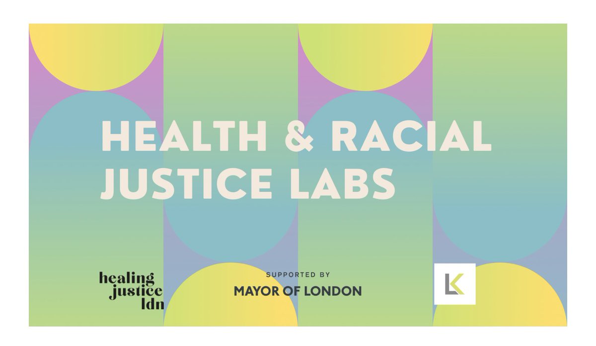 📢 Today is the last day to register for the Health &amp; Racial Justice Lab!

Healthcare professionals, policymakers &amp; community leaders: come join @LiberatingK &amp; <a href="/HJusticeLdn/">Healing Justice Ldn</a> for an opportunity to change the way Londoners view &amp; experience health. Sign-up 👉:bit.ly/3yFyeAg