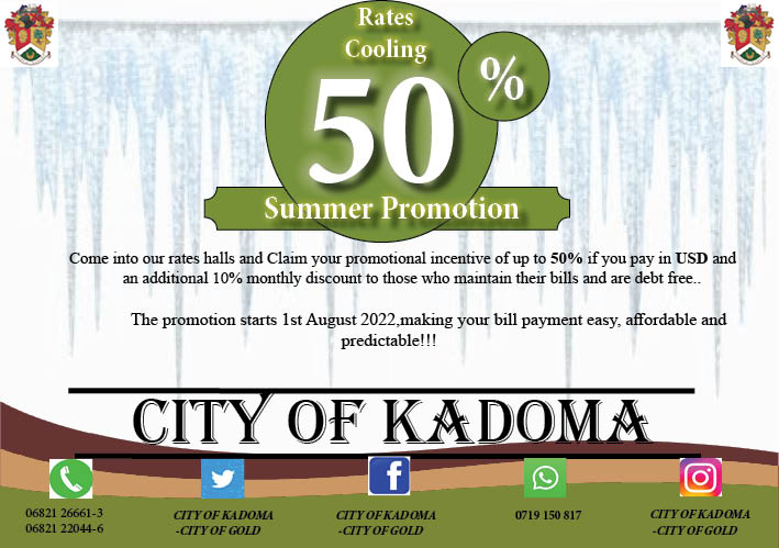 CKadoma's tweet photo. Avoid interests,debt collection costs and water disconnection by participating in the promotion https://t.co/7YqJLCUNNl