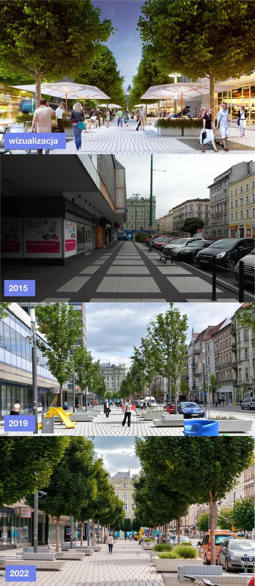lgarczewski's tweet photo. Kiedy pisałem, że na Św. Marcinie jest za mało zieleni, a remont to stracona szansa, wiceprezydent Wiśniewski wyzywał mnie (i innych) od idiotów.

Wczoraj Poznańskie Inwestycje Miejskie opublikowały wizualizację „kolejnego etapu” i dziwią się, że im nie wierzymy. Cyrk. #Poznan https://t.co/JAaeSC0toC