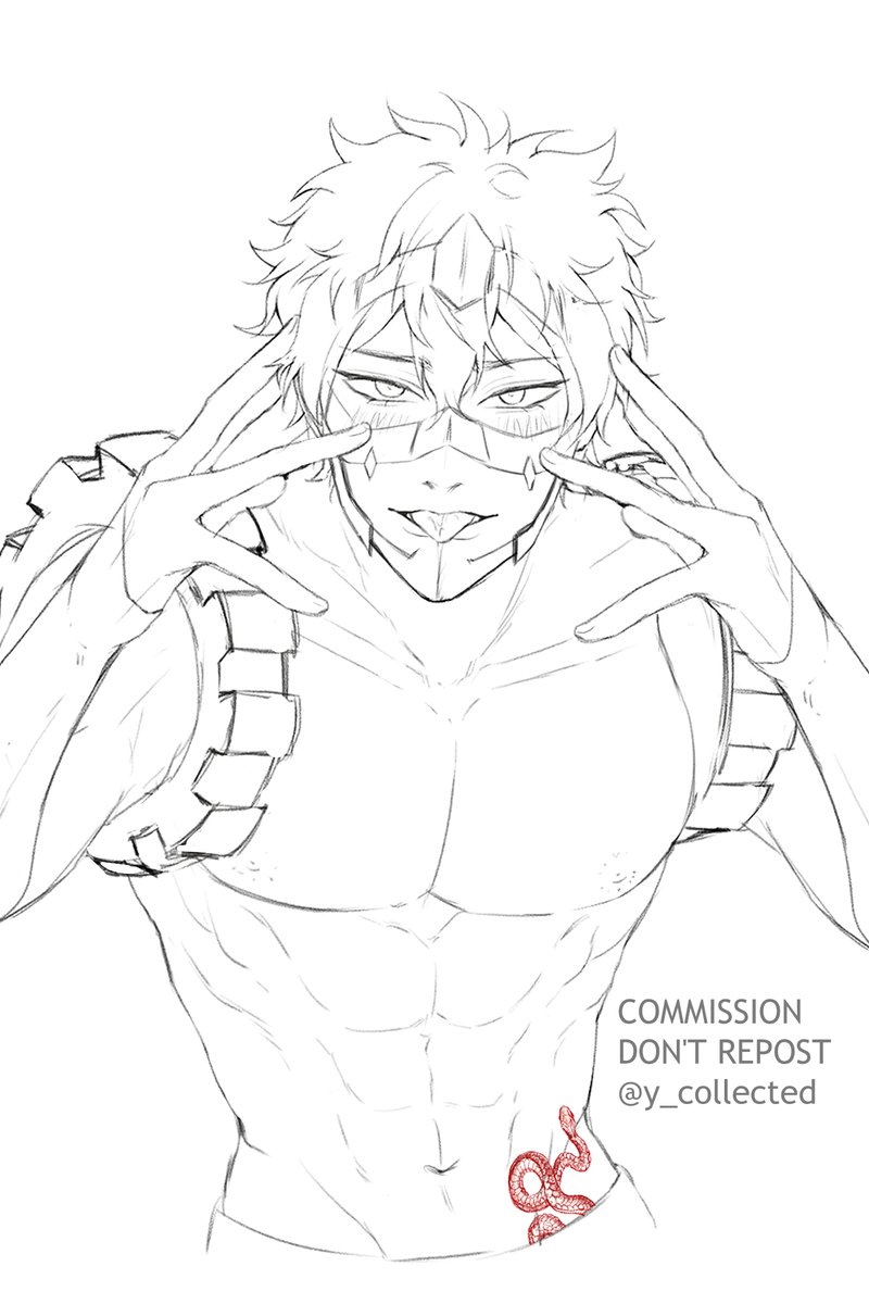 Y4_YII's tweet photo. Sketch or Black fill 🖤🤍
cms oc x Kirishima's Hero costume #ycollected https://t.co/mICQuKAmbf