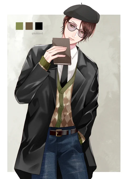 ブリティッシュレトロな男の子たち② #オリジナル #イラスト #fashion  