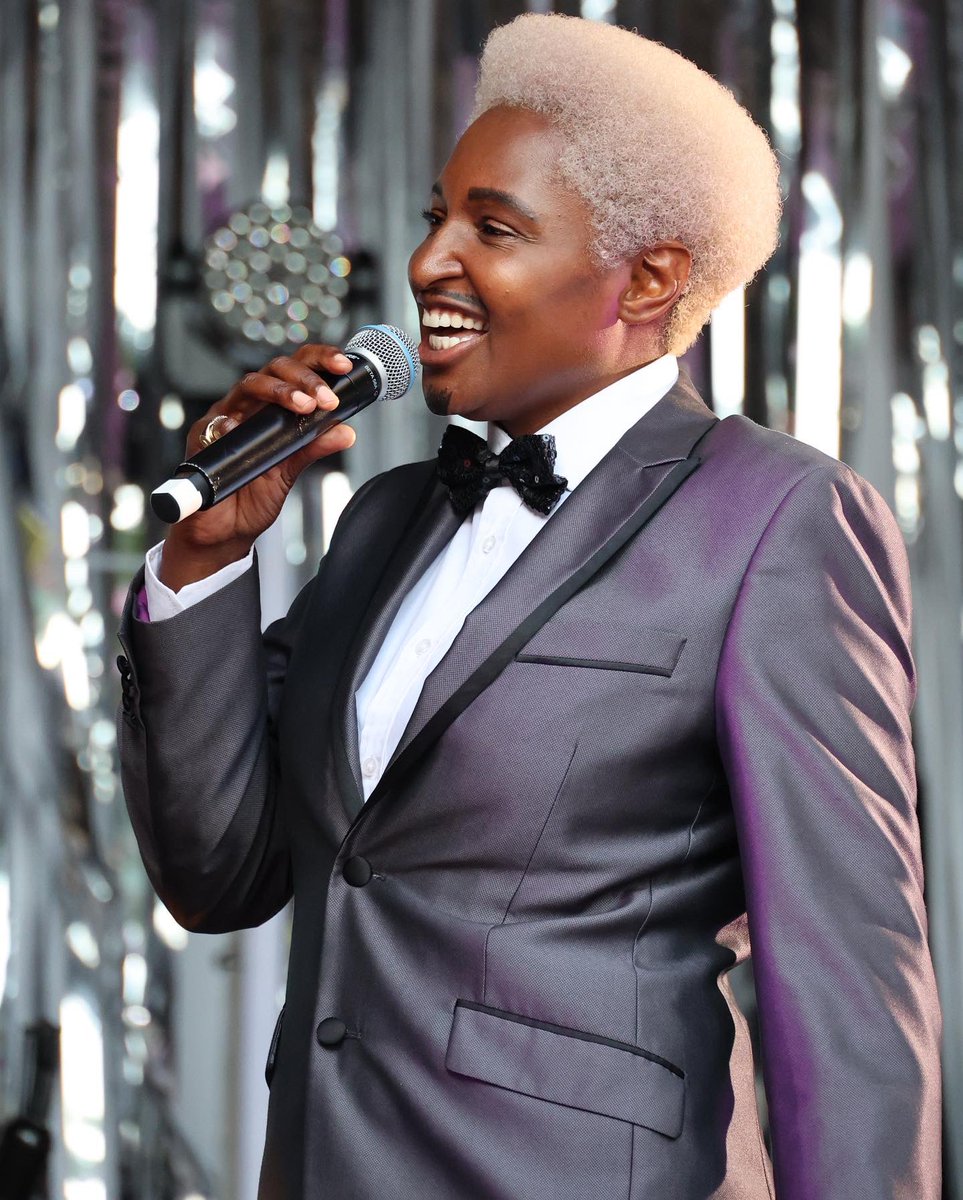 Don1birmingham's tweet photo. When Colin Mcclennan gets his camera out he always captures my best side! Thanks Colin for making me glow and thanks to @TheGloryLondon @NationalTheatre for giving me a summer stage to glow on!!!🙏🏾❤️🙌🏾 #dragkings #dragking #dragshow #dragkingshow #donone #don1 #qtipoc #qpoc https://t.co/nudFQ12WHq