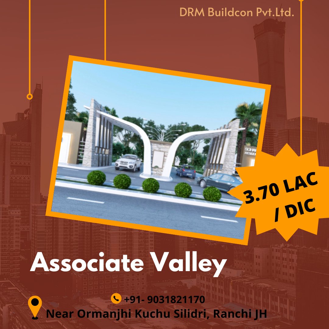 Associate Valley for Sale in Ranchi.
Call for More Info. +91- 9031821170
.
.
.
#landforsale #landforsaleinranchi #landforsaleinranchi #plotforsaleinranchi #residentiallandforsale #residentiallandforsaleinranchi #drmbuildcon #drmbuildconranchi #residentialplotforsale