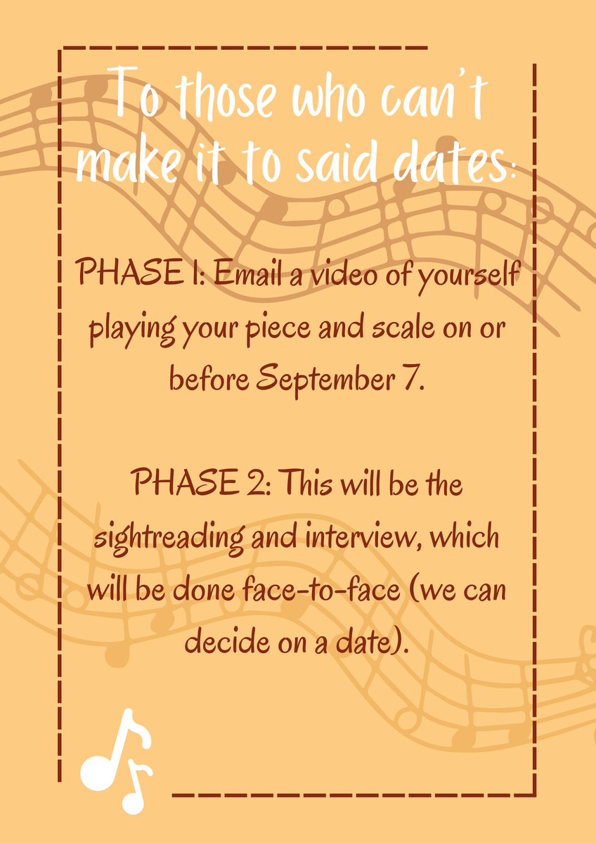 PCOrchestra2021's tweet photo. Can't make it to auditions? That's alright! You still have a chance 👁️👁️🎻🎺

Don't forget to sign up using this form: https://t.co/SG9fDnCjlu https://t.co/TBzdHuvR47