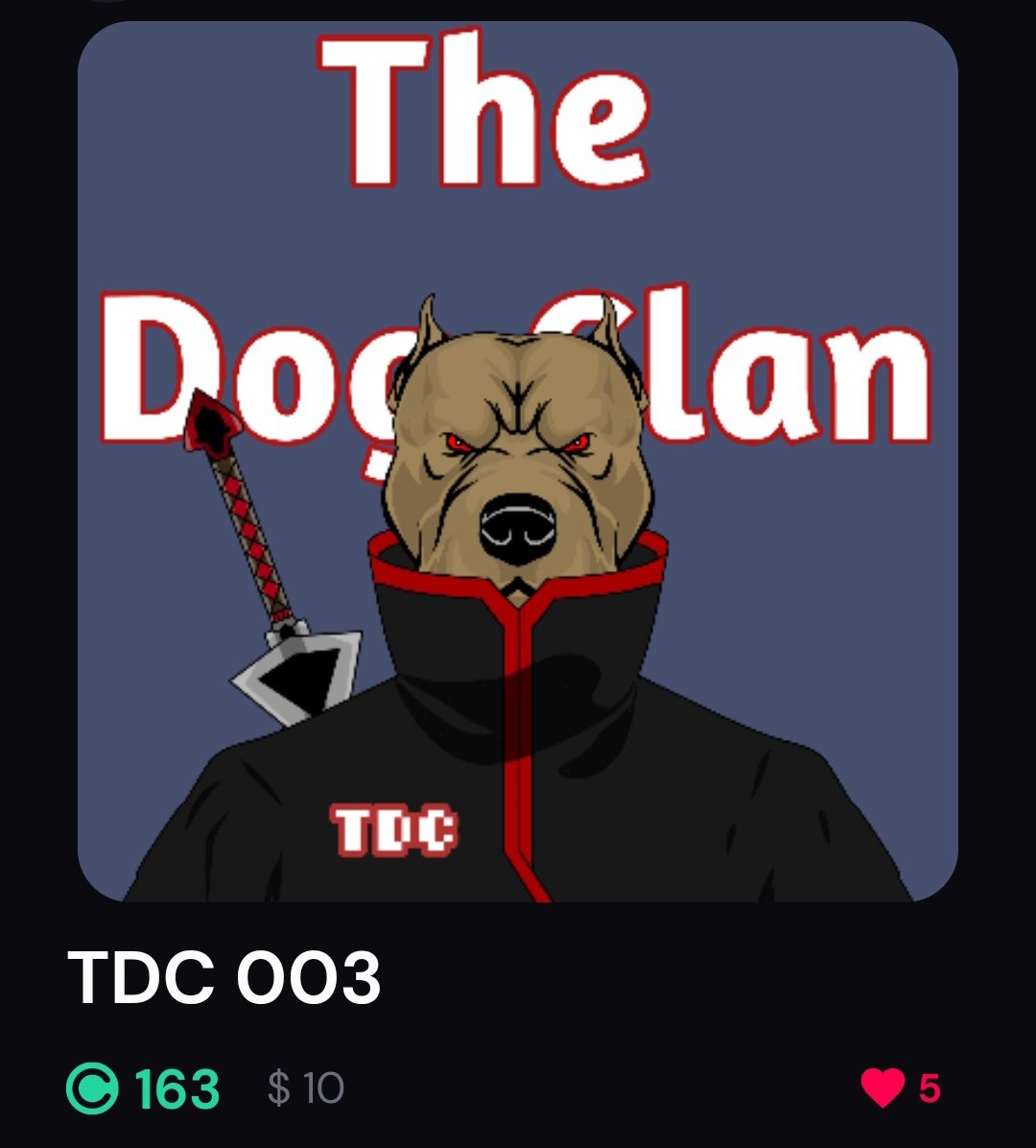 New drop The Dog Clan only on 
<a href="/curateproject/">$XCUR</a>  
web.curate.style/profile/000afd…
#NFT #NFTs #NFTdrops  #NFTCommunity #CryptoArt  #NFTdrop #NFTartist #nftart #NFTCollection #NFTcollectibles #nftcollector #XCURNFT #CurateNFT #Curate #XCUR