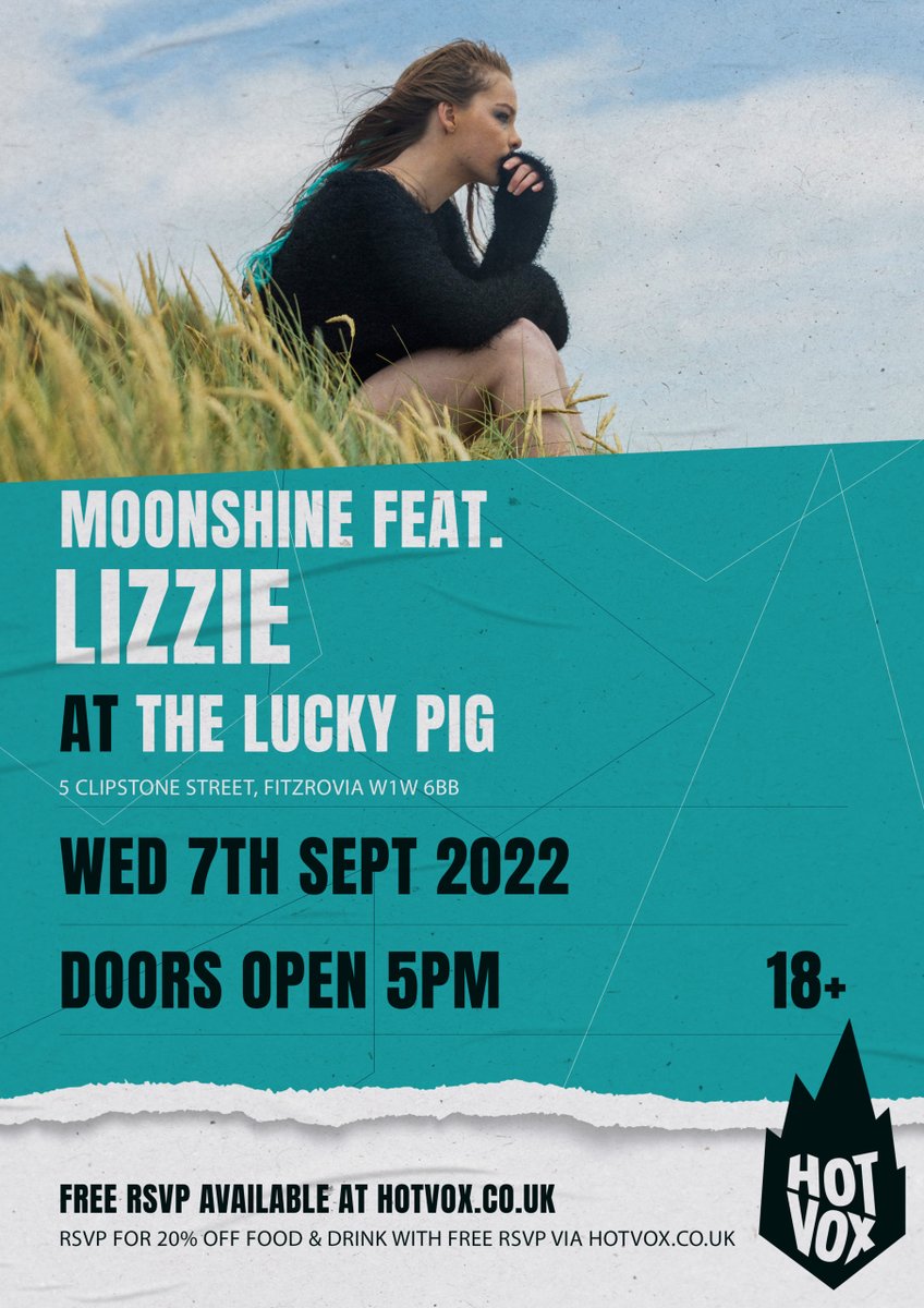 TRACK OF THE DAY // LIZZIE Check out our Track of the Day 'Walkaway' by Lizzie Like what you hear? Check them out live at The Lucky Pig on 7th September! FREE RSVP: bit.ly/3TwUDID Full Article: bit.ly/3AHnDEK