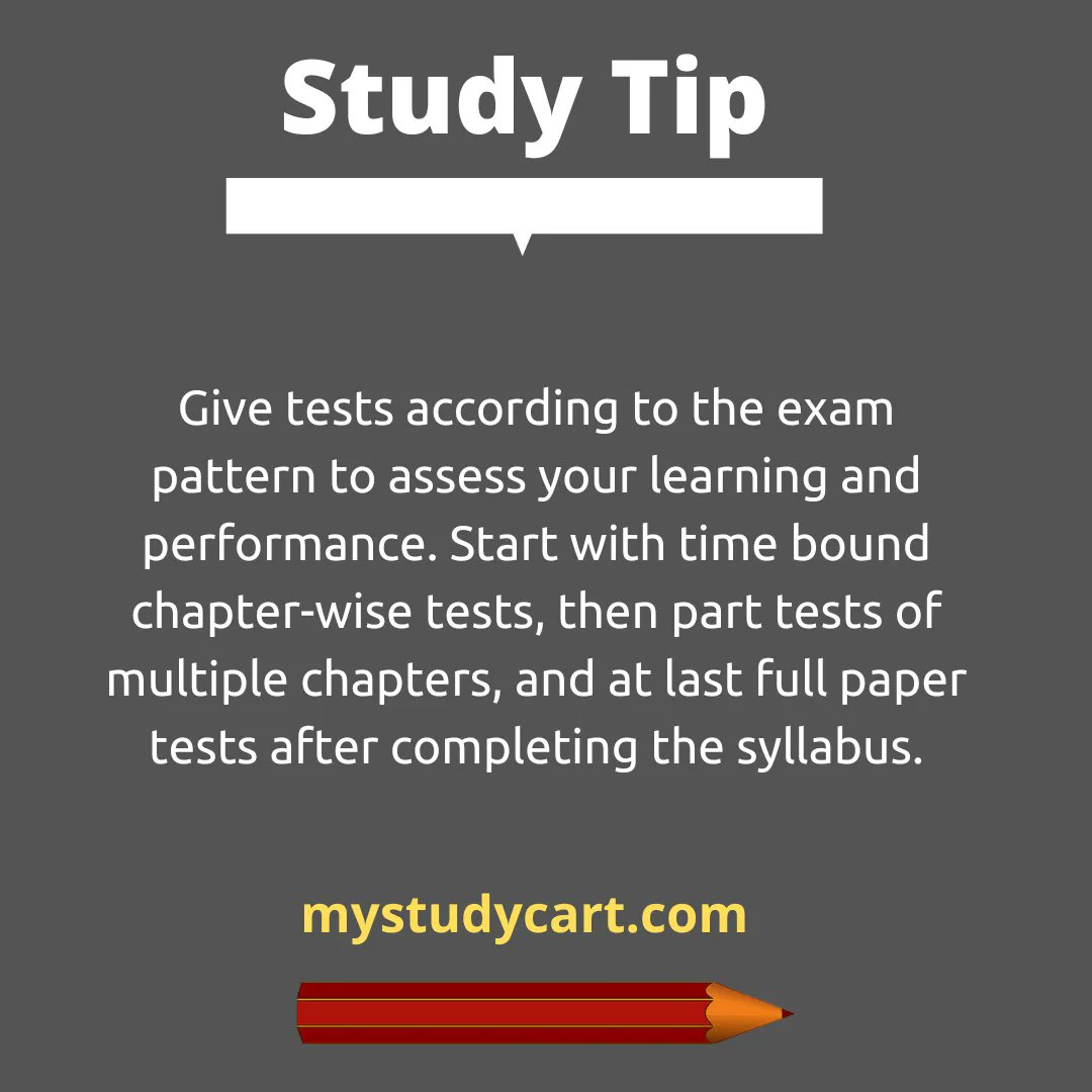 mystudycart's tweet photo. Give tests according to the exam pattern to assess your learning and performance.
#students #studytip #learning #performance #JEETest #NEETTest #JEEaspirant #NEETaspirant https://t.co/lwTAuU7tJB