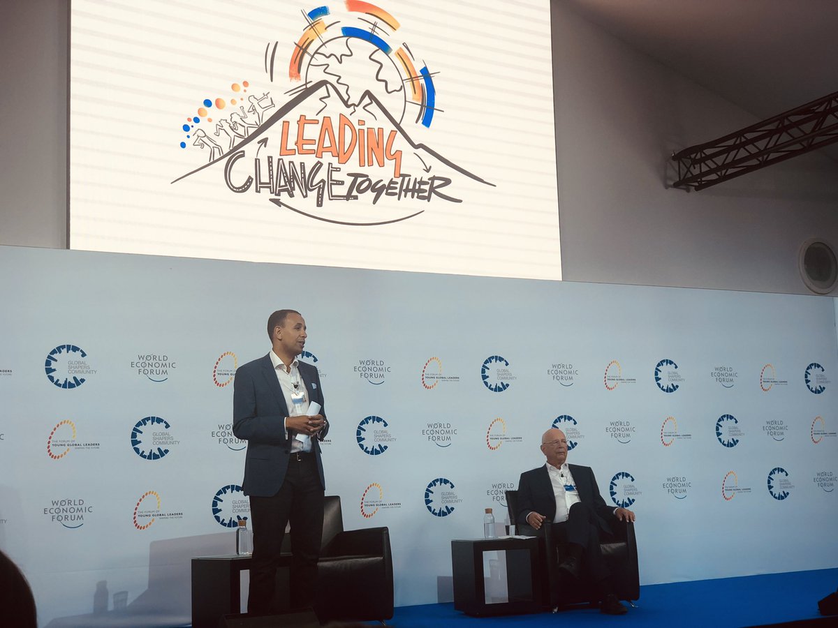 Lots to think about after the State of the World address by Prof Klaus Schwab. He reminded us that “Change isn’t happening, change is created by us”, highlighting the opportunities young people must grasp #YGL22