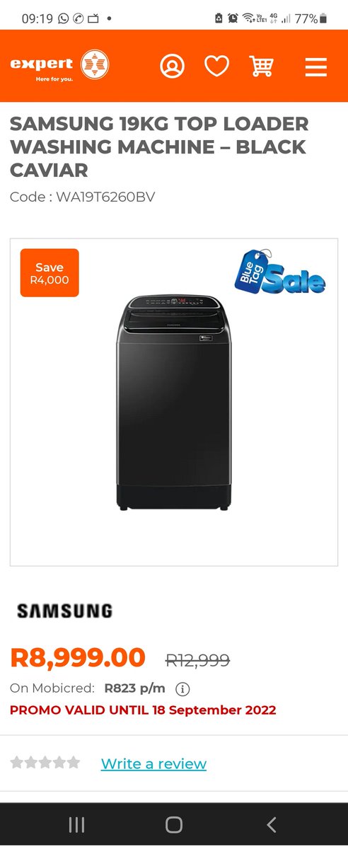 YasinEssa's tweet photo. @947 @SamsungSA Moving into our new home really need a washing machine please 
@947 
@SamsungSA 
#bluetagsale https://t.co/wMrXb29YN6
