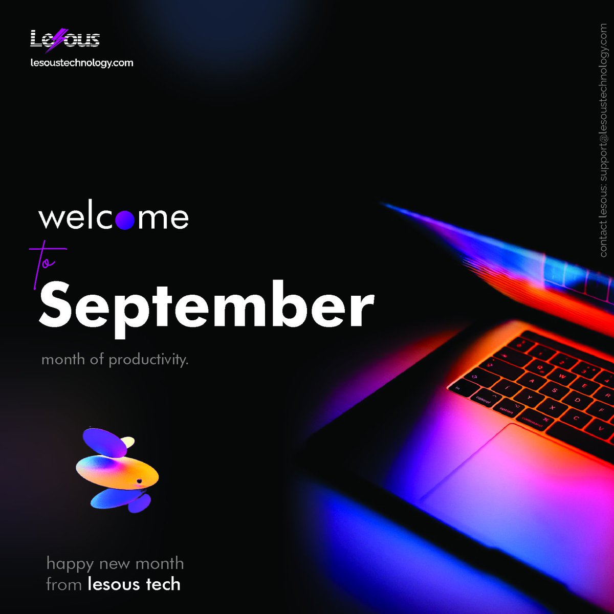 Lesous_Tech's tweet photo. Happy New Month 🎉🎉 https://t.co/w7iPHSpujS