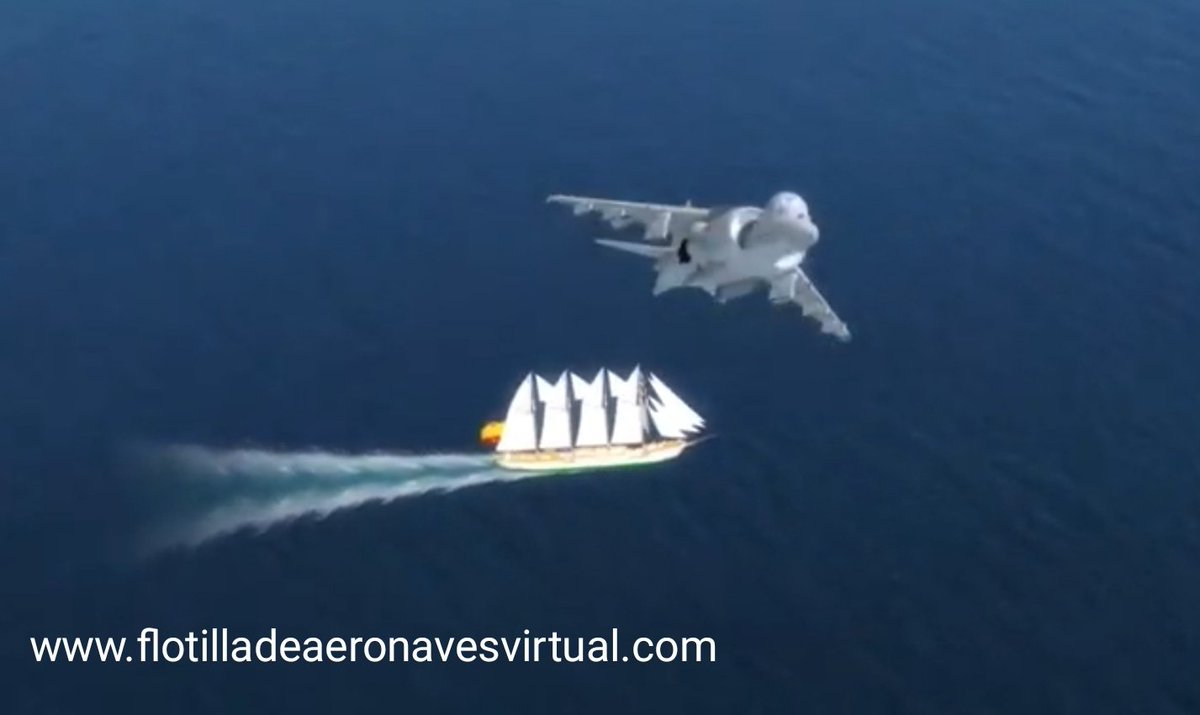 FLOANVirtual's tweet photo. #ParadaNaval ⚓ Vuelo de adiestramiento de la #NovenaEscuadrilla de nuestra @FLOANVirtual 🚁✈️⚓🇪🇸 sobre el buque-escuela de @Armada_esp #JSdeElcano, navegando rumbo a la desembocadura del #RioGuadalquivir, con motivo de la celebración V Centenario de la Primera Vuelta al Mundo. https://t.co/eh59bNKRAm