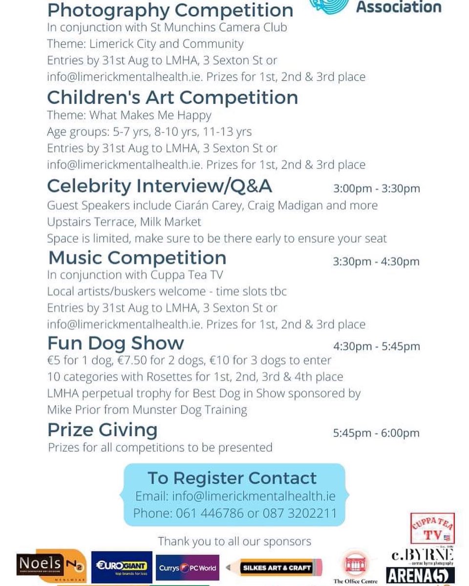 This Sunday 😊💚😊@limerickmentalhealthawareness @limerickmha . @joy.neville @limerickgaa_official #ciaráncarey . #dogshow #limerick #pieta @ilovelimerick @limericknowofficial @harperslimerick #artcompetition