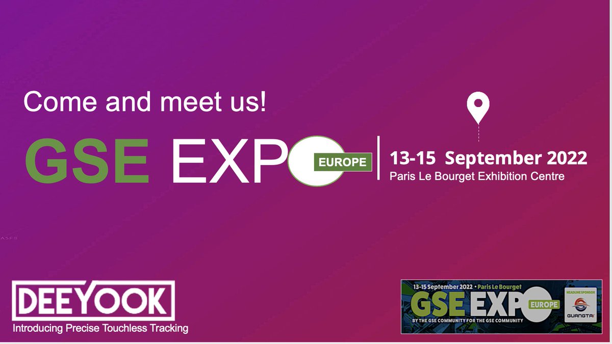 Deeyook_Tech's tweet image. Meet us at GSE EXPO I Sep 13-15, 2022, Paris
Schedule a meeting today - Info@deeyook.com 
#iottechnology #assettracking #rtls #location #wifi 
#locationtechnology #locationtracking #locationdata 
#retailinnovation #technologyleaders #5gtechnology