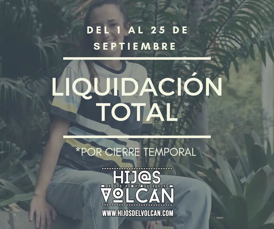 HijosDelVolcan's tweet photo. Desde hoy hasta el 25 de septiembre liquidamos toda nuestra ropa y artículos, por cierre temporal.

📌Volveremos en 2023 con un nuevo concepto, puntos de venta y ropa 100% sostenible, sin perder nuestro guiño a nuestra tierra 🇮🇨 
 https://t.co/nnvPI5lxTo

#Canarias https://t.co/3Xvb64rUmO