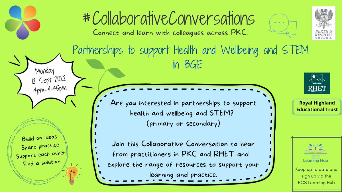 NumeracyPKC1's tweet photo. ๐ขPKC teachers looking to find out more about partnerships to support health and wellbeing and STEM? ๐๐๐ฅ๐ฑJoin our #collaborativeconversation on Mon 12 Sept 4 - 4:45pm with @rhetperth More details on https://t.co/i7tLfBEIV6 @EcsLearning @PKCTeach https://t.co/5WNEplW8pW