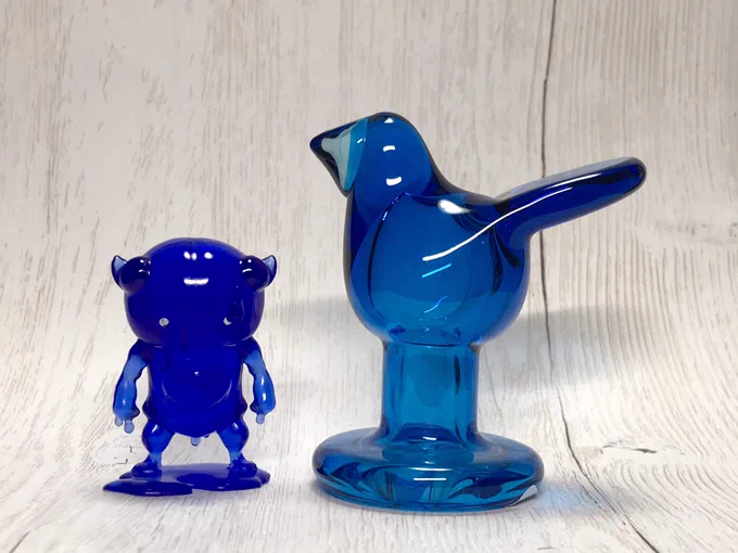 ミニシエッポ ターコイズ入手〜。かわいい。スカイブルーと並べてみた。 