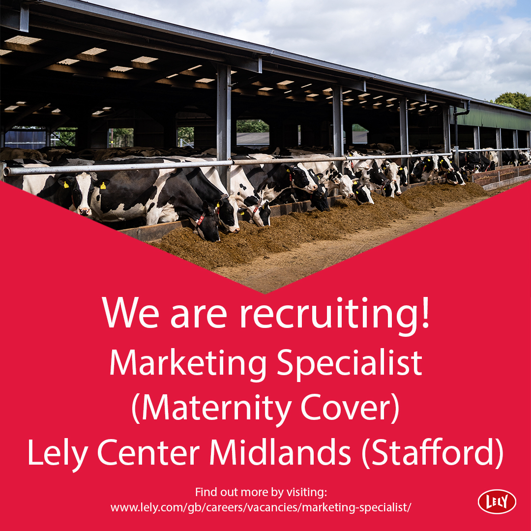 📌 Would you like to work at Lely? 

💻 <a href="/LelyMidlands/">Lely Center Midlands</a> are currently recruiting for a Marketing Specialist (Maternity Cover) to handle all aspects of their #marketing strategy. 

Find out more at ➡️ lely.com/gb/careers/vac… 

#jobvacancy #workwithus #jobsinagriculture
