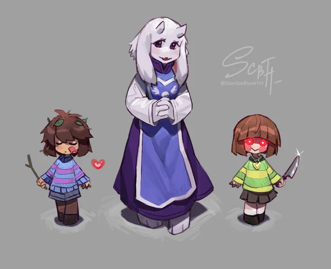 Doodles from the stream. I'm sorry that the stream started at an inconvenient time. However, I didn't have a choice to spend it in the evening for my own personal reasons. But I really wanted to try. Next time I will try to stream at a convenient time.#undertale  
