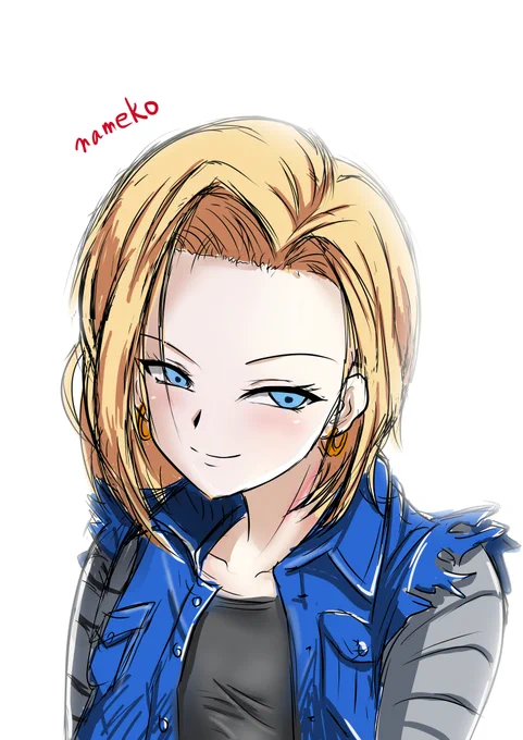 #なめこイラスト  今日のラクガキ 明日の夢きみが見た光僕が見た希望 