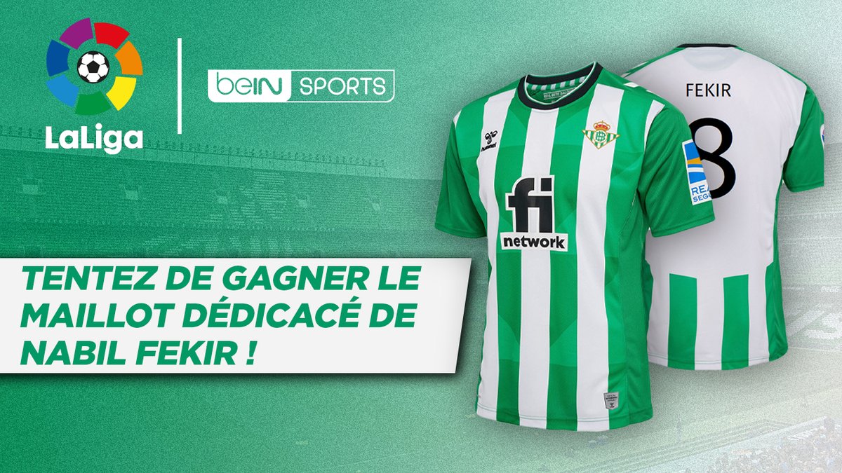 beinsports_FR's tweet image. 🇪🇸⚽️👕 A l’occasion du match entre le Real Madrid et le Real Betis (ce samedi à 16h15 sur beIN SPORTS 2) 𝒕𝒆𝒏𝒕𝒆𝒛 𝒅𝒆 𝒈𝒂𝒈𝒏𝒆𝒓 𝒖𝒏 𝒎𝒂𝒊𝒍𝒍𝒐𝒕 𝒔𝒊𝒈𝒏𝒆́ 𝒅𝒆 𝑵𝒂𝒃𝒊𝒍 𝑭𝒆́𝒌𝒊𝒓 !
  
➡️ RT + follow @beinsports_FR &amp;amp; @realbetis pour participer 😉