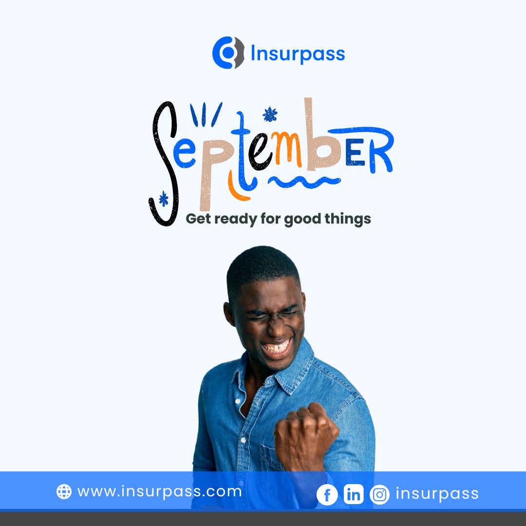insurpass's tweet photo. Welcome to September!
Get ready for the good things that will come your way this month. 
https://t.co/SLHayusTFo
#happynewmonth #insurtech #insuranceinafrica https://t.co/nWwBt6lIcA