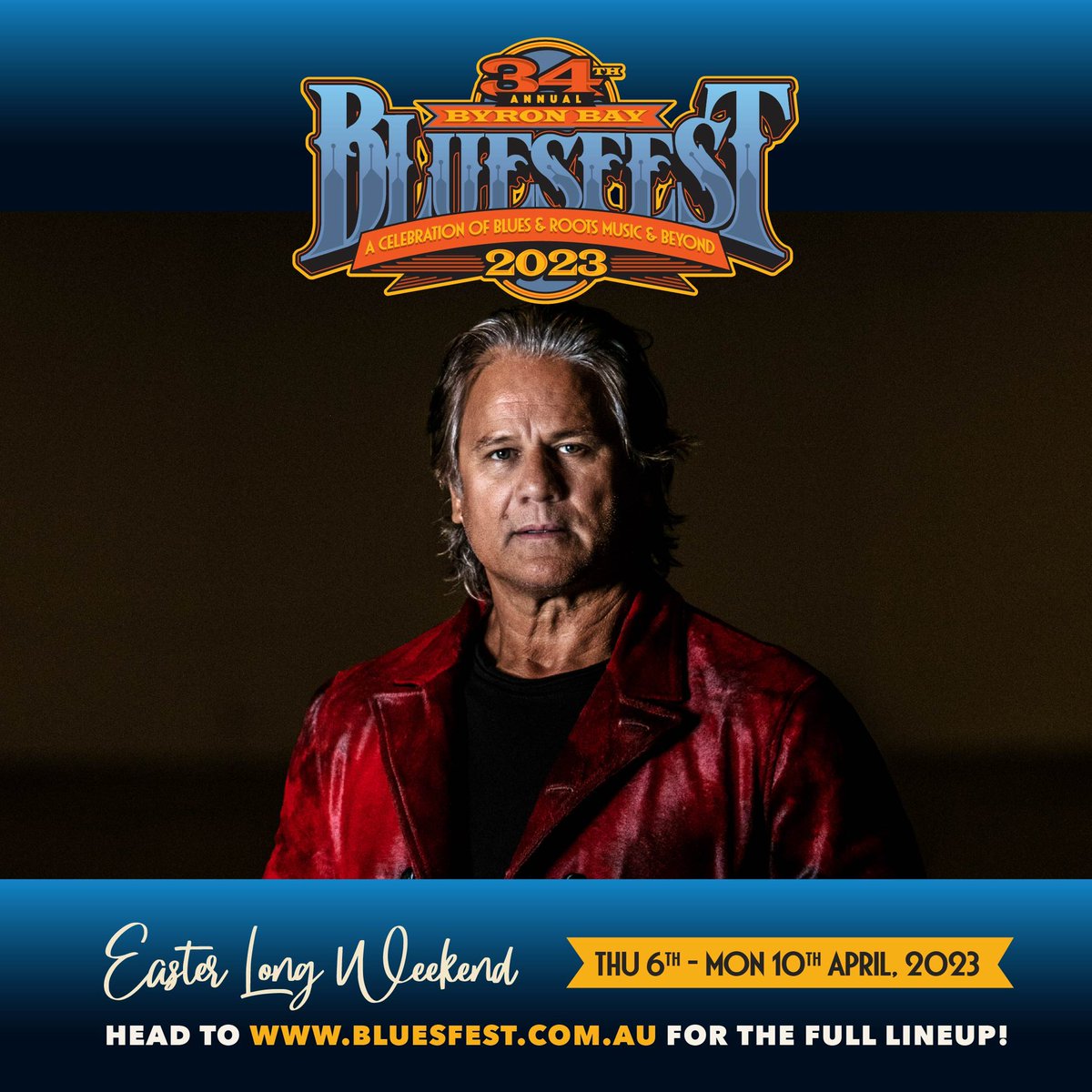 Excited to be heading to Bluesfest 2023! See you there. Dates and Times: 2:00 pm, Thu 6 April - Midnight, Mon 10 April Byron Events Farm, NSW Ticket link:  All tickets links will be available via the #Bluesfest website here: bluesfest.com.au/tickets/