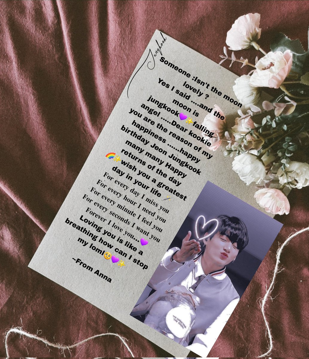 MoonChild_DHope's tweet photo. Thank you for everything #JungKook 

#JUNGKOOKDAY #HappyBirthdayJungkook https://t.co/jCOvmVPXQT
