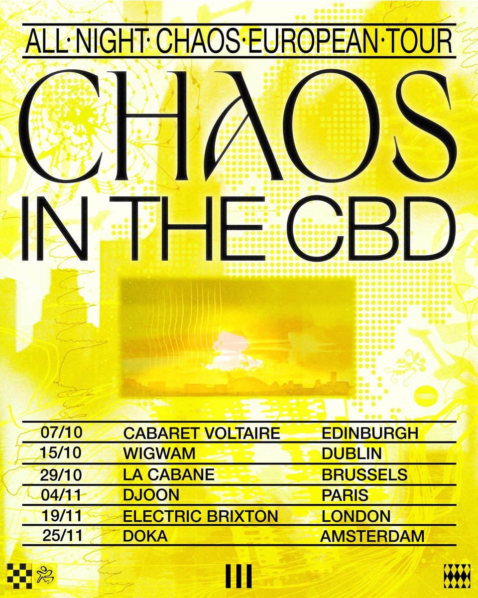 we’re thrilled to announce a string of all night chaos shows across europe! we’ll be playing start to finish in some of our favourite cities and would love to see you there 🥰🤞🏻💞💫🐣💛

ra.co/events/1579242

🎨 by camille roded