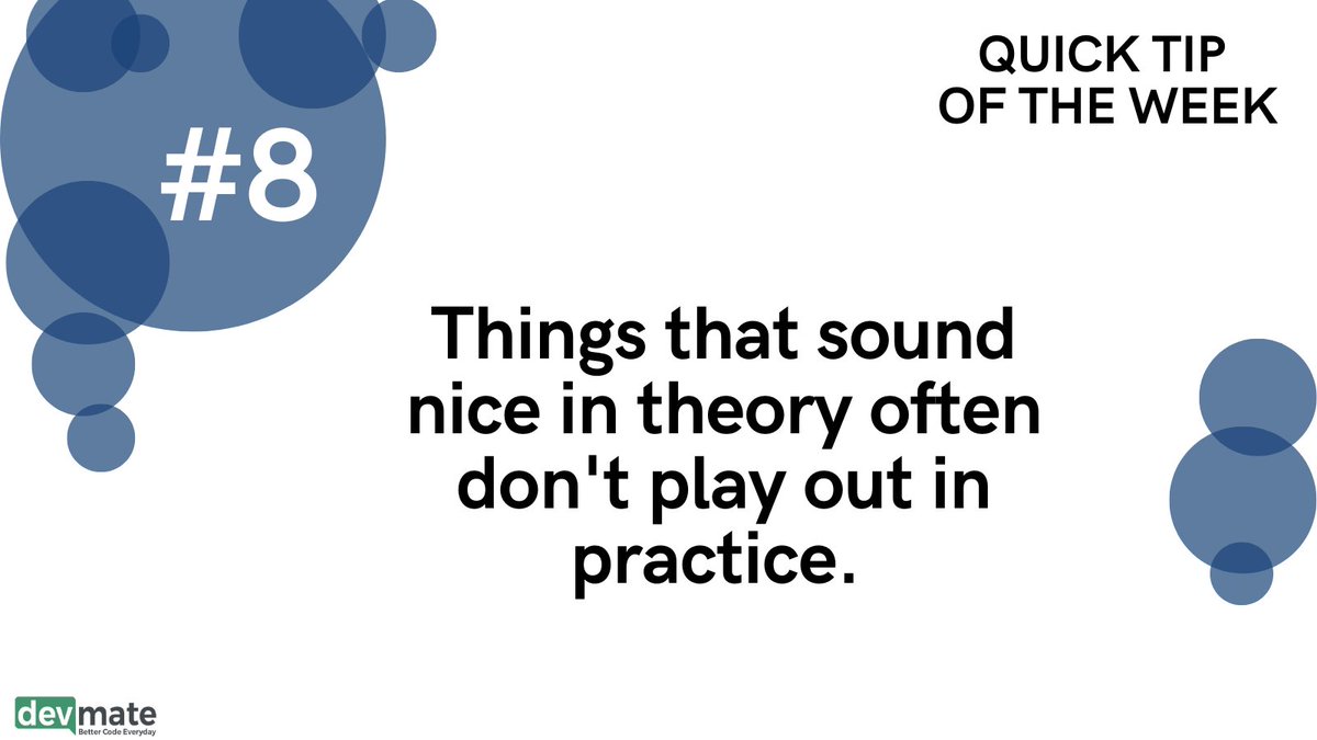 devmateSoftware's tweet photo. Another week, another quick tip!
#devmate #unittesting #programming #programminglanguages #java #softwareengineering #softwaredeveloper #coding #bettercode #developers #softwarequality #automatedsoftwaretesting #cleancode https://t.co/ofDzeYS28x