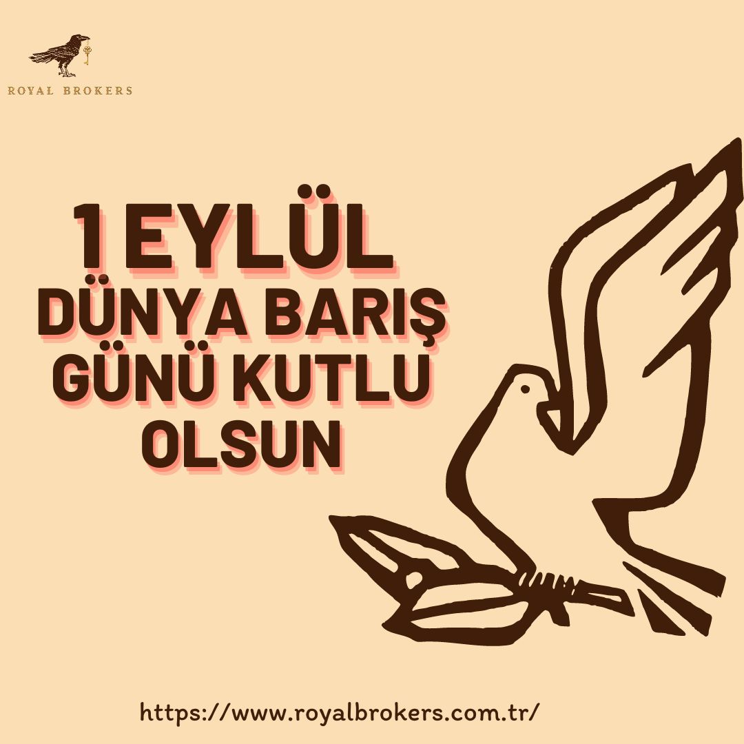 Dünya Barış Günü kutlu olsun 🕊 

#royal #brokers #dünya #barış #dünyabarışgünü #gayrimenkul #satılık #kira