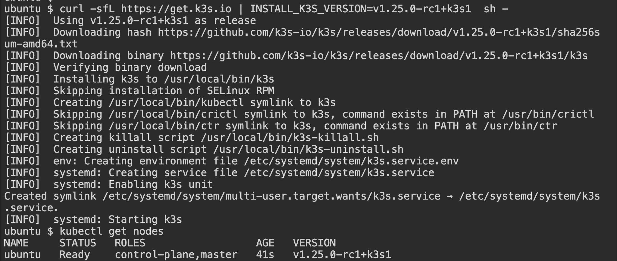Saiyam Pathak on Twitter "The RC for K3s 1.25 version is