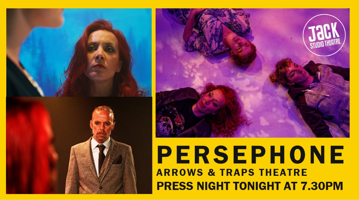 Tonight is press night <a href="/BrocJackTheatre/">Jack Studio Theatre</a> as we look forward to welcoming all the reviewers for PERSEPHONE by the award-winning @arrowsandtraps 
More details here: bit.ly/3pSuQgm 
#theatre #se4 #lewisham #offwestendtheatre #londontheatre #pubtheatre