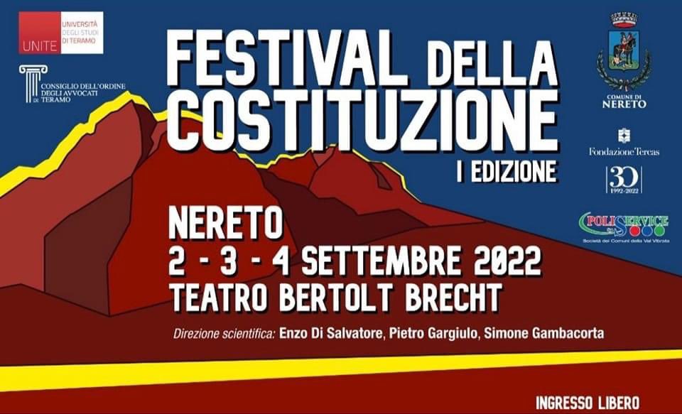 EnzoDiSalvatore's tweet photo. Venerdì, sabato e domenica prossimi a Nereto, in provincia di Teramo. Tre giorni, 45 ospiti: dibattiti, musica, teatro, “lezioni magistrali” per onorare al meglio la nostra #Costituzione. https://t.co/yESzsSiX1T