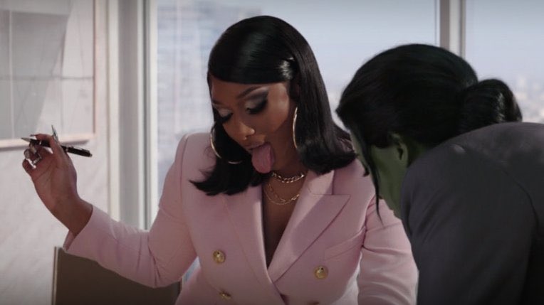 MarvelsContent's tweet photo. Megan Thee Stallion joins the MCU as herself on the third episode of #SheHulk https://t.co/hgoSCZrKgo