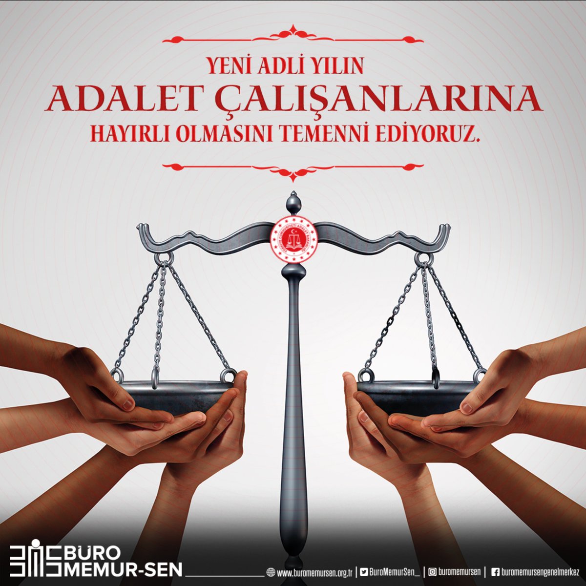 UmitUnat's tweet photo. Yeni Adli Yılın Adalet çalışanlarına hayırlı olmasını temenni ediyoruz.

Adalet Hiz. Sınıfı'nın kurulması, Adalet Hizmetleri Tazminatının arttırılarak genişletilmesi, Nöbet Bürolarının kurulması ve ulaşım yardımının sağlanması başta olmak üzere tüm taleplerimizin takipçisiyiz. https://t.co/qoa2MrfG4f