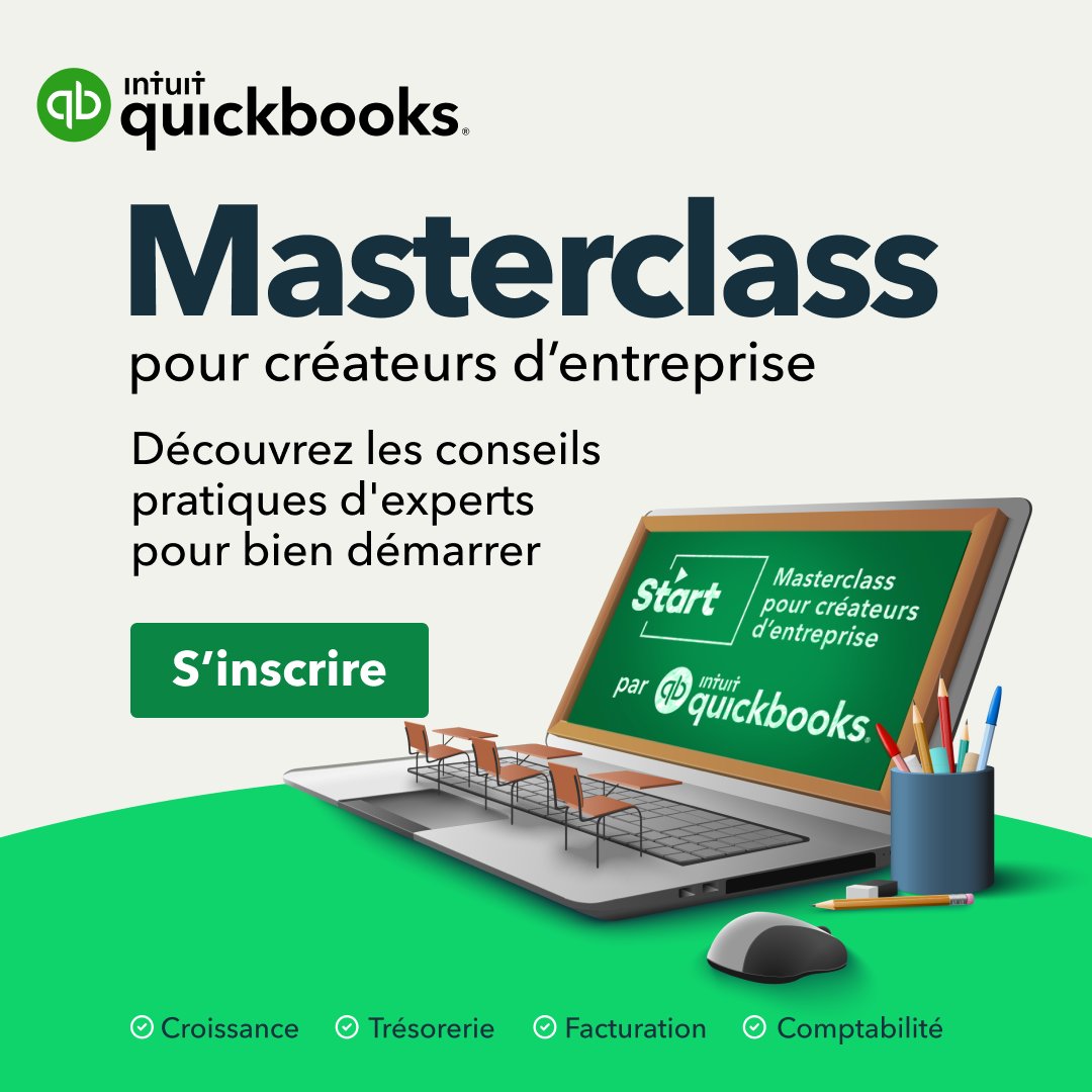 QuickBooksFR's tweet image. C&apos;est la rentrée des (Master)class pour les créateurs d&apos;entreprise ! 🧑‍🏫 

Croissance, trésorerie, facturation, comptabilité : découvrez tous les conseils pratiques de nos experts.

Gratuit + 1H de coaching personnalisé à gagner 🔥

quickbooks.intuit.com/fr/start-maste…