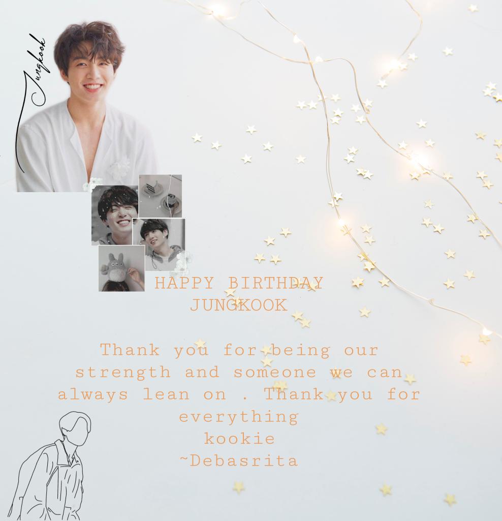 MoonChild_DHope's tweet photo. Happy birthday to our forever maknae Jungkook! 🎂

Thank you for sharing your youth, music, and passion. Your existence is euphoria to millions. Wishing you a love-filled birthday! 💞
#jungkook #JUNGKOOKDAY #Jungkookedit #JungkookahThankYouForBeingBorn #WeLoveYouJungkook https://t.co/s9Et8vKb2P