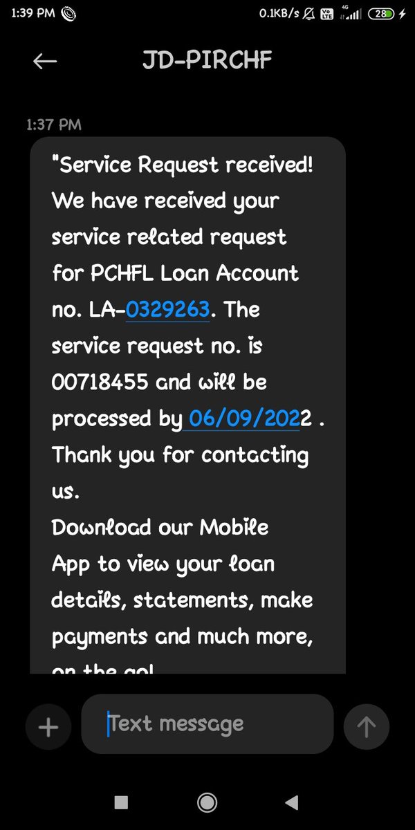 <a href="/PiramalFinance/">Piramal Finance</a> 
Service request number received on 01/09/2022 just now after 11 months,&amp; will be processed by 06/09/2022..
Which kind of Service notification is this? 
<a href="/FinMinIndia/">Ministry of Finance</a> 
<a href="/RBIsays/">RBI Says</a> 
<a href="/HMOIndia/">गृहमंत्री कार्यालय, HMO India</a> 
<a href="/DasShaktikanta/">Shaktikanta Das</a> 
<a href="/India_NHRC/">NHRC India</a> 
<a href="/EOWDelhi/">Economic Offences Wing, Delhi</a>