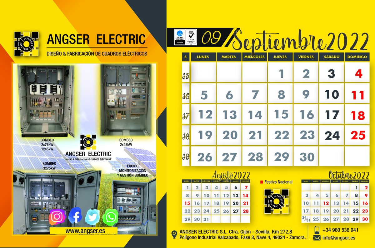 AngserElect's tweet photo. ¡Empieza nuevo mes con #AngserElectric!
#Septiembre https://t.co/y7HyJqWLMG