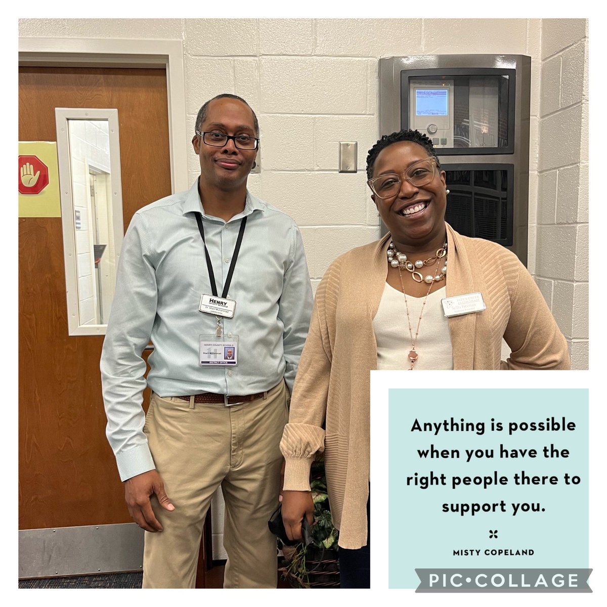 FreesEdWorld's tweet photo. It was the visit I didn't know I needed. You were an awesome thought partner @dr_smuhammad! Thank you! #ExpectExceptionalHCS #ExpectSupport #BetterTogether @PCE_HCS https://t.co/WtIIrgqVDy