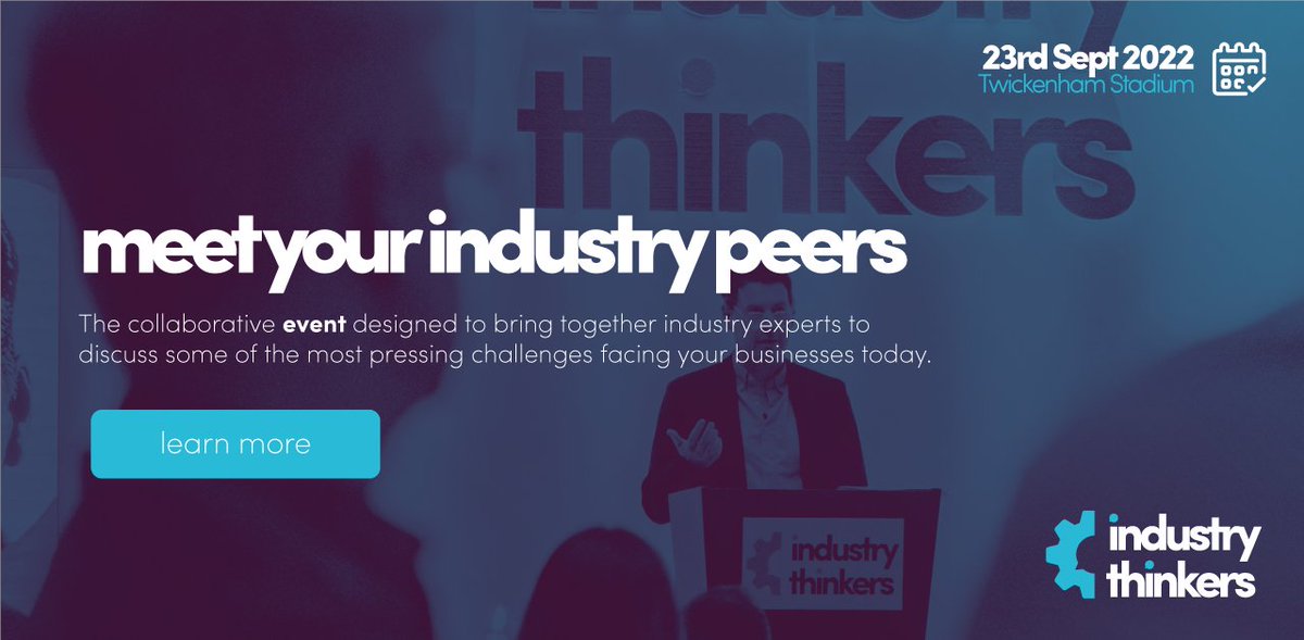 inspiredBmedia's tweet photo. INDUSTRY THINKERS | September 23rd 22 📢

Join us at our next Industry Thinkers event to discuss technology as a strategic business partner, its importance in shaping the business roadmap and how to leverage innovation effectively!📝

Want to know more?: https://t.co/KLANgDIZDB https://t.co/laoMDKxHTu