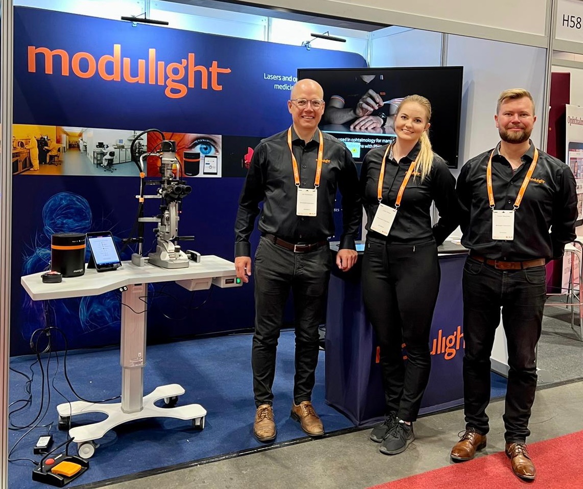 modulight's tweet photo. #EURETINA conference for #retina 👁specialists just starting in Hamburg, Germany! Our team is ready to meet you at booth #H59. https://t.co/W1rqSRPQmw