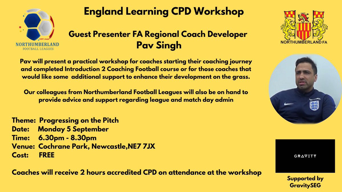 _CoachTheCoach's tweet photo. Coaches| We have over 100 coaches signed up for our @EnglandLearning CPD event on Monday evening at Cochrane Park with @PSP_1976 If  you are a new coach or just looking for new practices to deliver with your players ⚽️

Book now: https://t.co/Z1ni6Ljl7n https://t.co/KH9njsLQE1