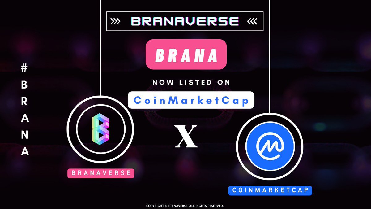 #Branaverse Team would like to register admin@branaverse.com to manage the project's self-reporting dashboard. 
Thx for support and fast reply. 

coinmarketcap.com/currencies/bra…

#Brana #Branaversian #NFTGiveaways #NFTs #NFT #NFTCommunity #NFTProject #NFTdiscord 

<a href="/CoinMarketCap/">CoinMarketCap</a>