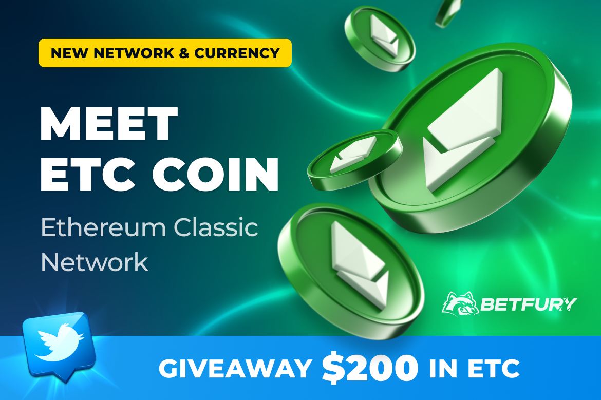 betfury_gaming's tweet photo. 🤑GIVEAWAY for $200 in #ETC
#ETC coin &amp; #Ethereum Classic #Network on @betfury_gaming 🔥

⏰SEPT 1 - 4 | 1 Winner
☄️Be registered on https://t.co/RsRjdvoAc7
☄️Follow us
❤️+RT

⚔️$20 000 ETC In-house Battle
Start: SEPT 1, 11:00 UTC
Details: https://t.co/mW1Rf42yix https://t.co/3nOCoGNGf9