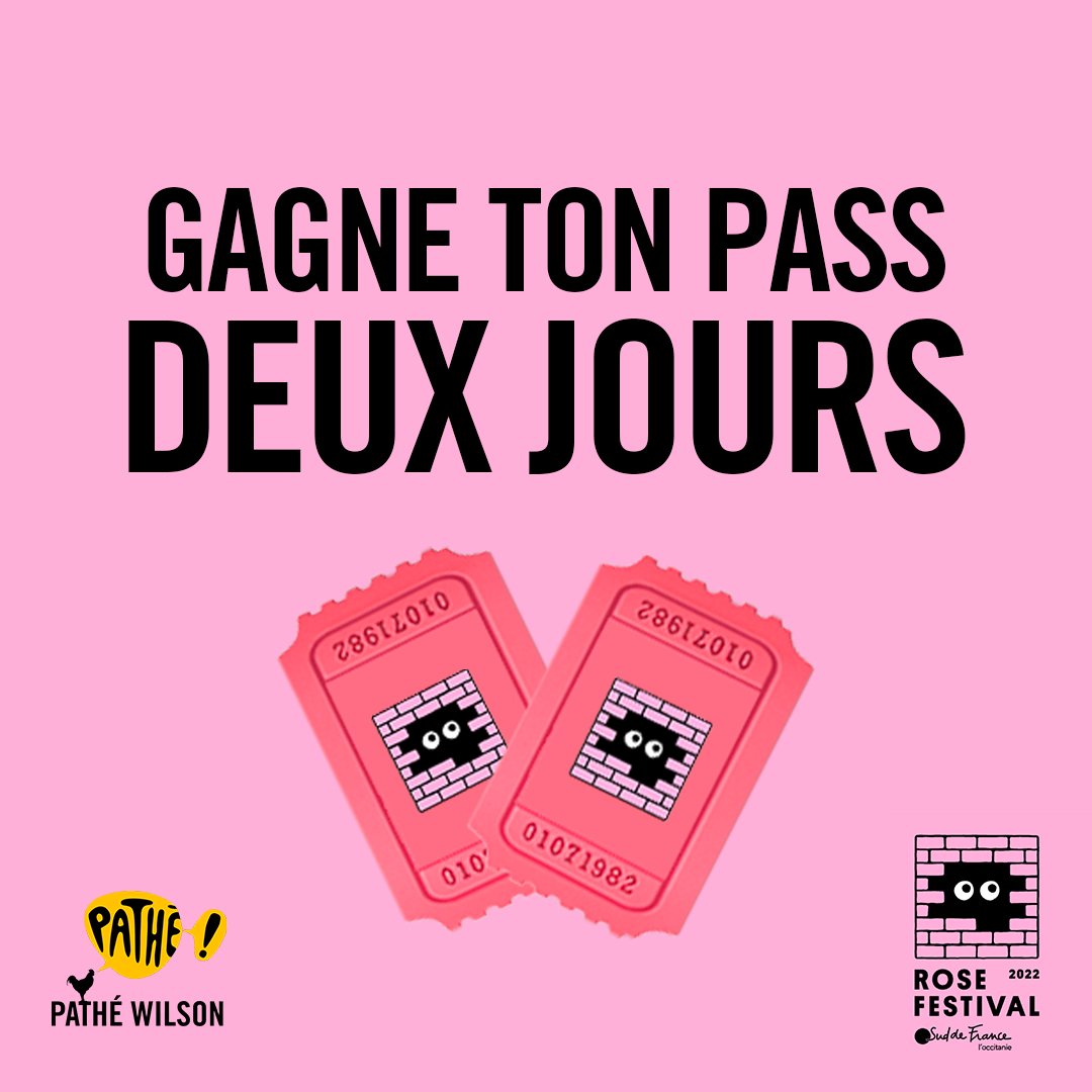 GAGNE TON PASS DEUX PERSONNES DEUX JOURS POUR LE <a href="/rose_festival31/">Rose Festival En Occitanie</a> 😍 

RT + Follow : tirage au sort demain à 14h 🍀
Un 2e pass à gagner sur notre compte Instagram : bit.ly/3KAP0VD 😃
#rosefestival #toulouse