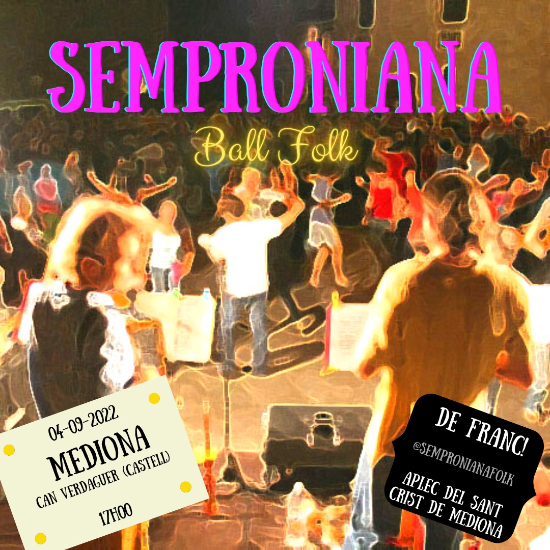 Aquest diumenge ball folk al Castell de Mediona (Anoia)