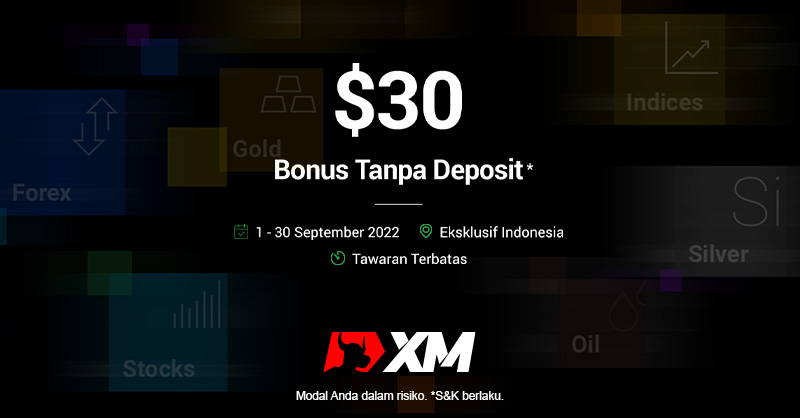 XM_COM's tweet photo. Penawaran ini hanya untuk klien dari Indonesia dan berakhir pada 30 September. Cukup membuka akun trading riil dan menerima bonus tanpa deposit $30 di akun Anda. 

Jangan lewatkan. Klaim sekarang!