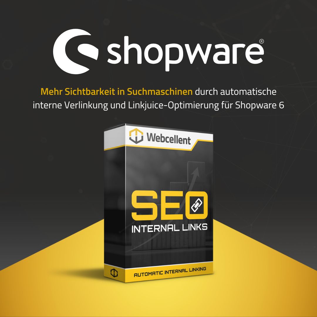 webcellent_com's tweet photo. #SEO Internal Links #Shopware Plugin für #Shopware6: 
Automatische interne Verlinkungen für PERFEKTE Link-Strukturen mit großer Hebelwirkung für die Sichtbarkeit! ✨ 🚀

Mehr zum #ShopwarePlugin: 
https://t.co/rYMgRUZQ3Z

#webcellent #webagentur #internetagentur #marketingagentur https://t.co/FUqkMO5ir5