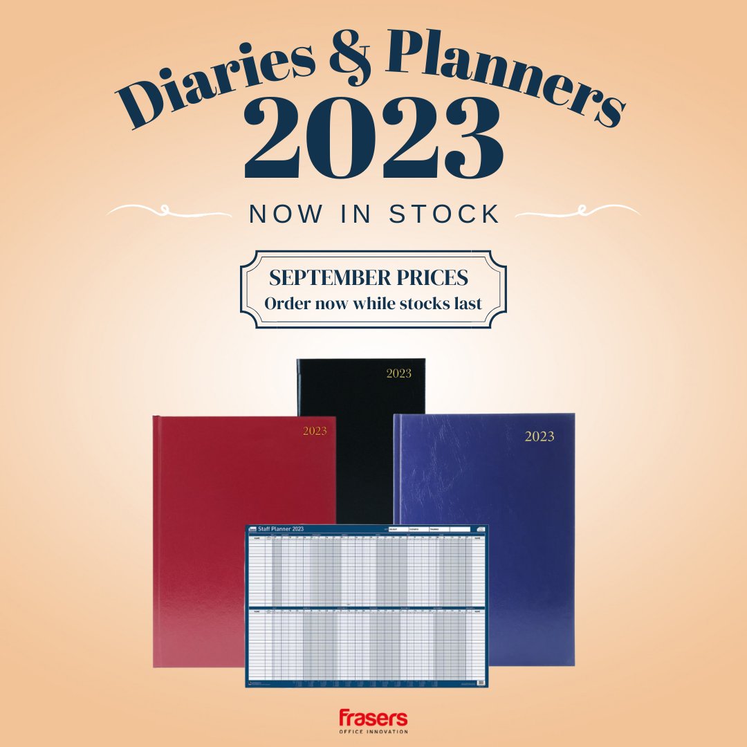 Frasersoffice's tweet photo. They're finally here! 🙌
Shop here 👉 https://t.co/gfiwlaBv4L

#diary #stationery #officesupplies #marketing #supportlocal #shoplocal #rdguk #digitalmarketing https://t.co/U3NOi5Haqm